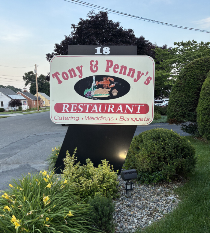 Dining at Tony & Penny's Restaurant in Ludlow, MA